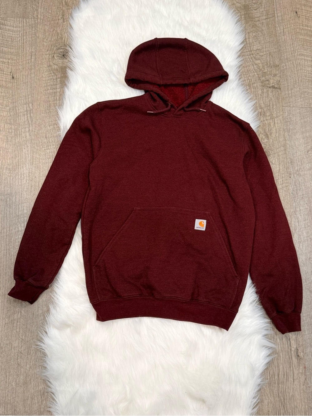 Carhartt Men’s Hooded Pullover Sweatshirt - Burgandy